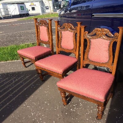 Antique Dining Chairs Re-Upholstered