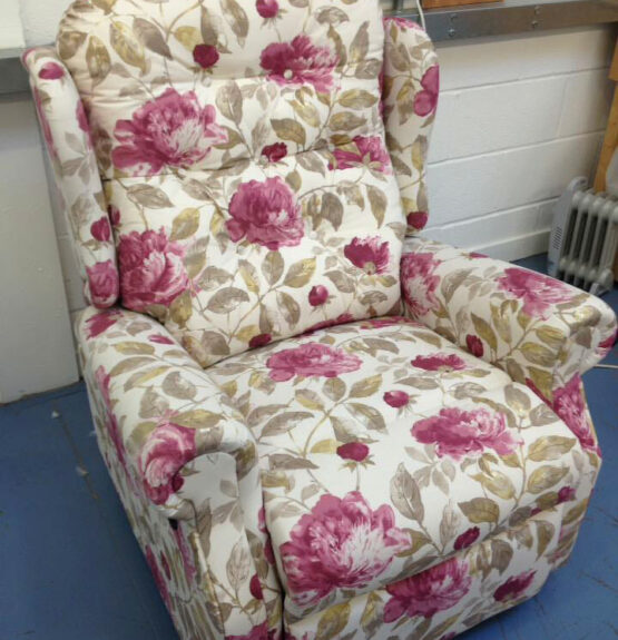 recliner chair in print