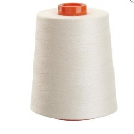 white overlocking sewing thread