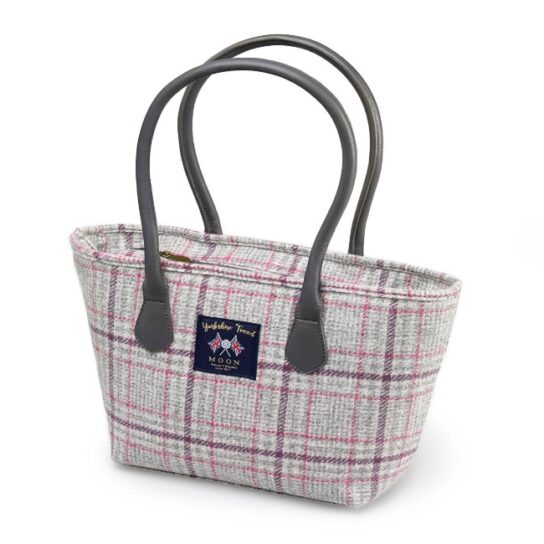 Bronte by Moon Tote Bag has been made in our Grey/Multi Check pattern