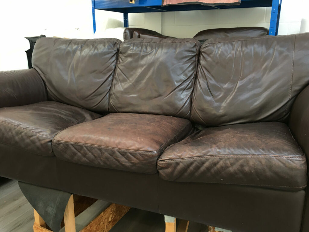 leather sofa restuffing calgary